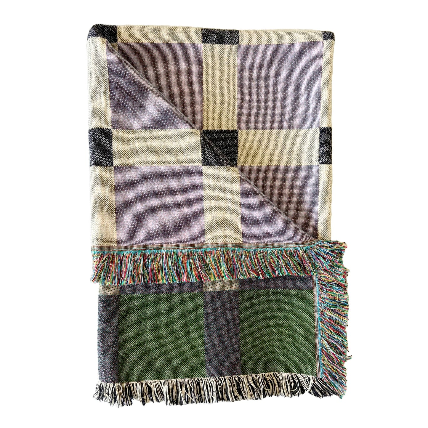 The Gingham Check Woven Throw Blanket