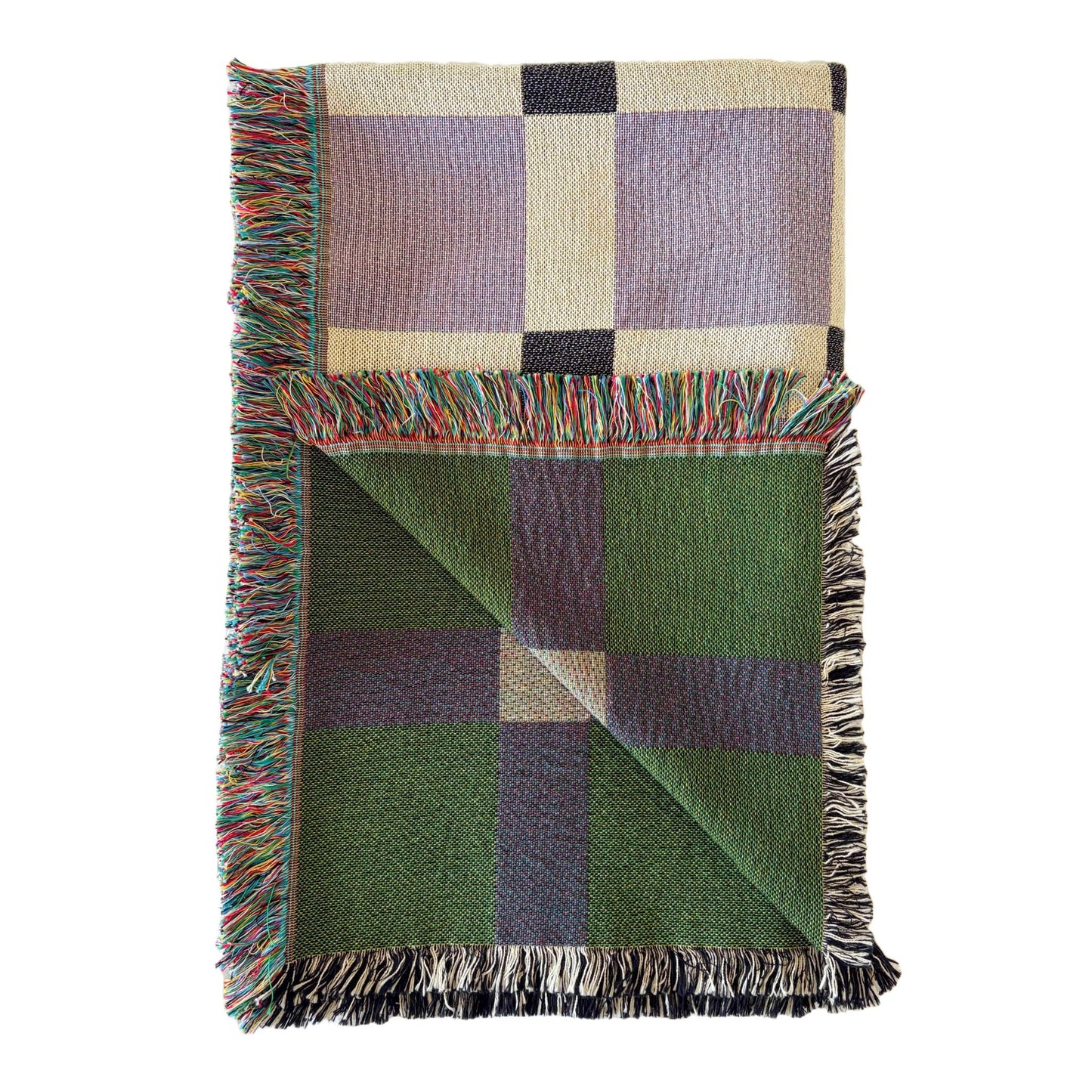 The Gingham Check Woven Throw Blanket