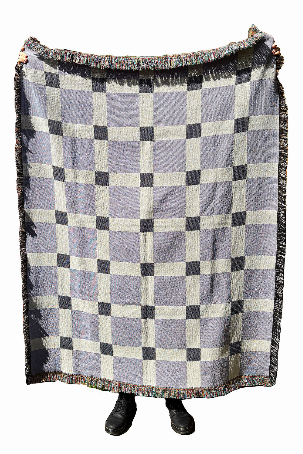 The Gingham Check Woven Throw Blanket
