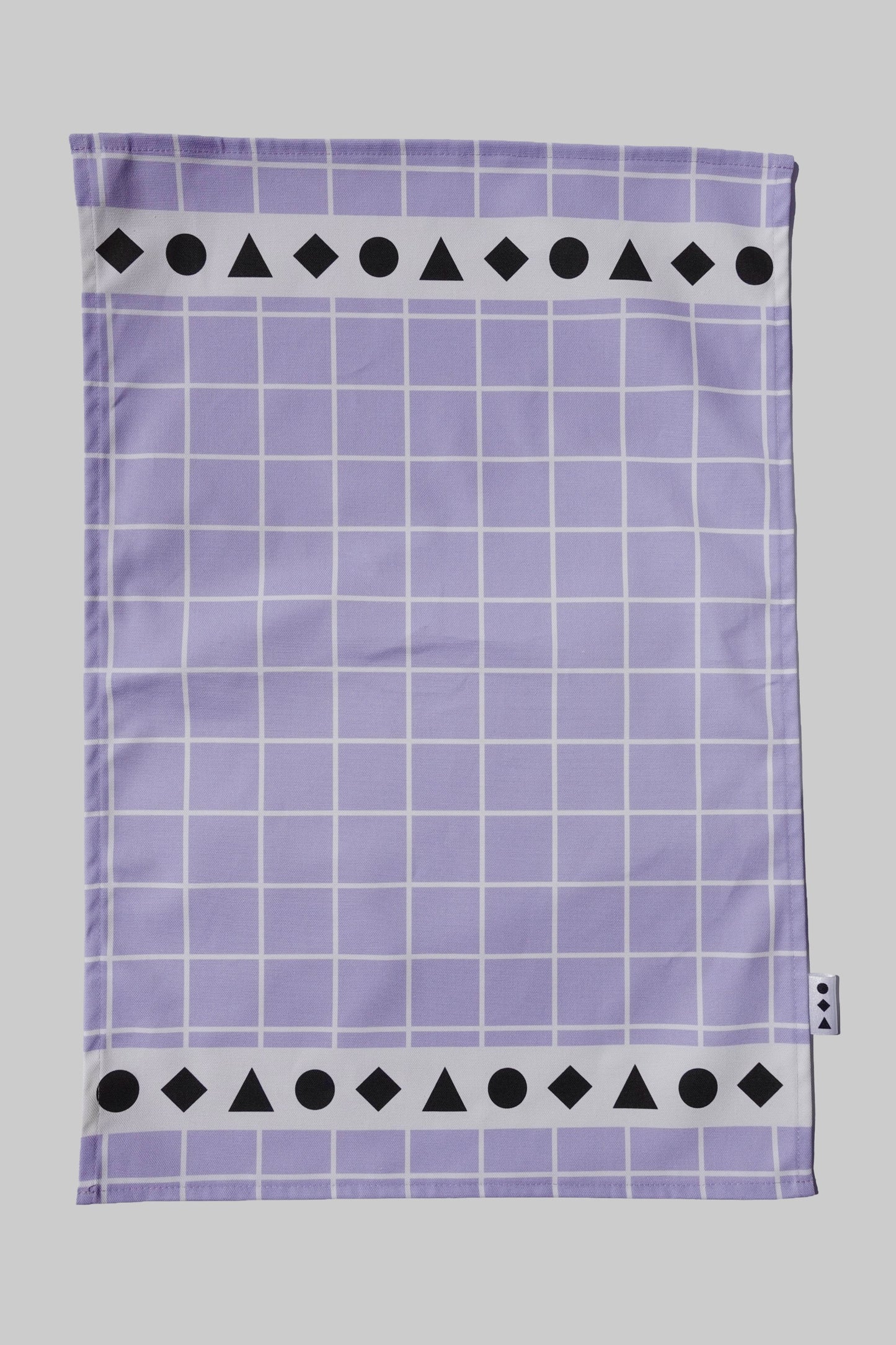 Lilac Lines Tea Towel