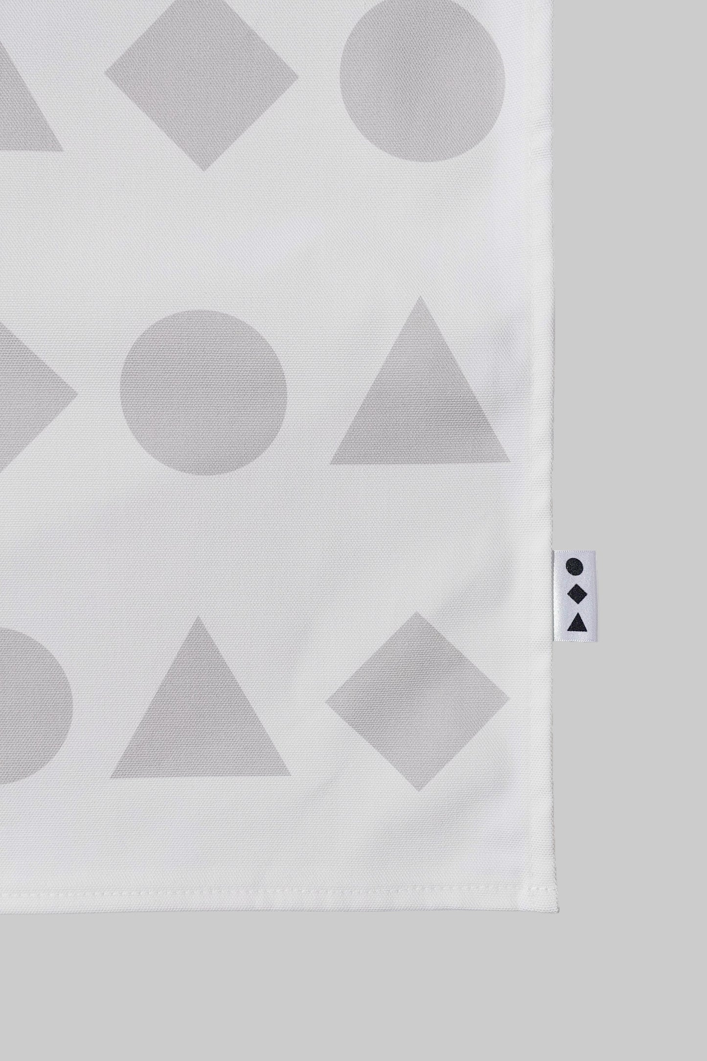 Grey Geometric Shapes Tea Towel