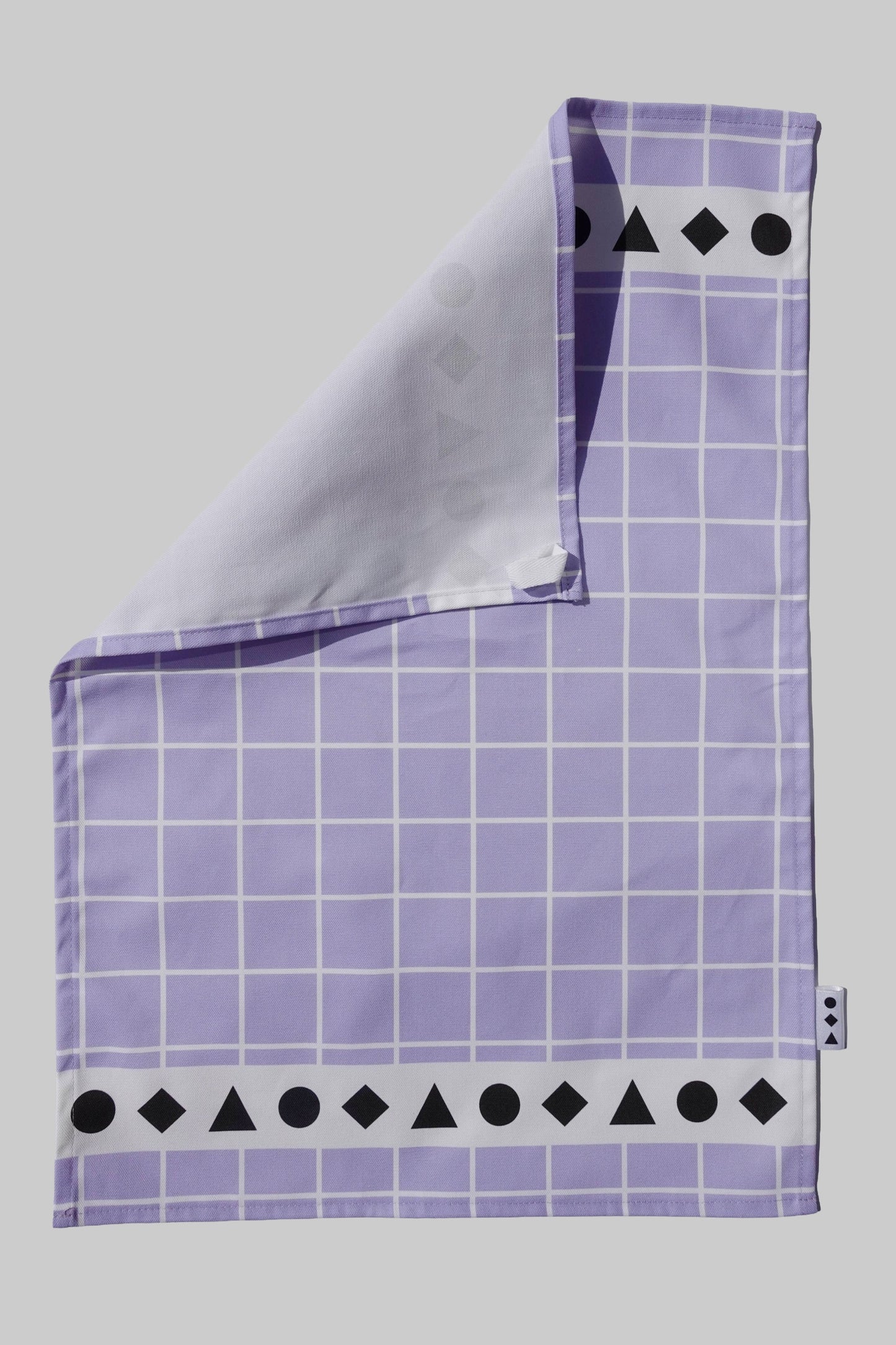 Lilac Lines Tea Towel