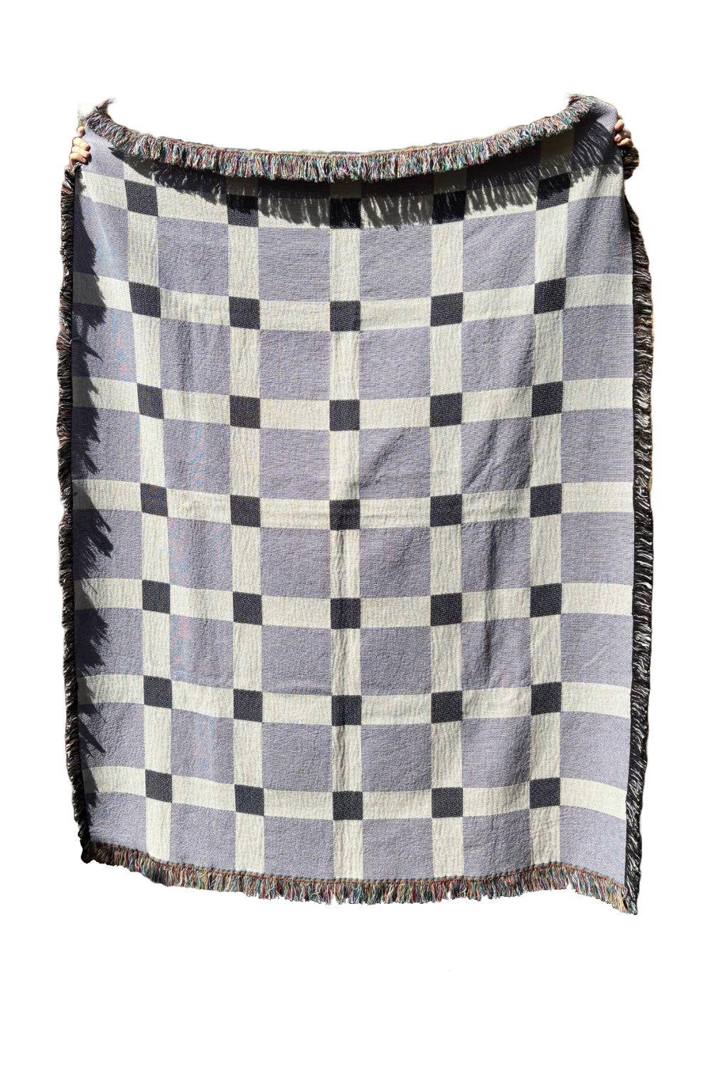 The Gingham Check Woven Throw Blanket