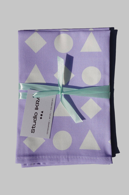 Geometric Shapes Napkins Set of 2