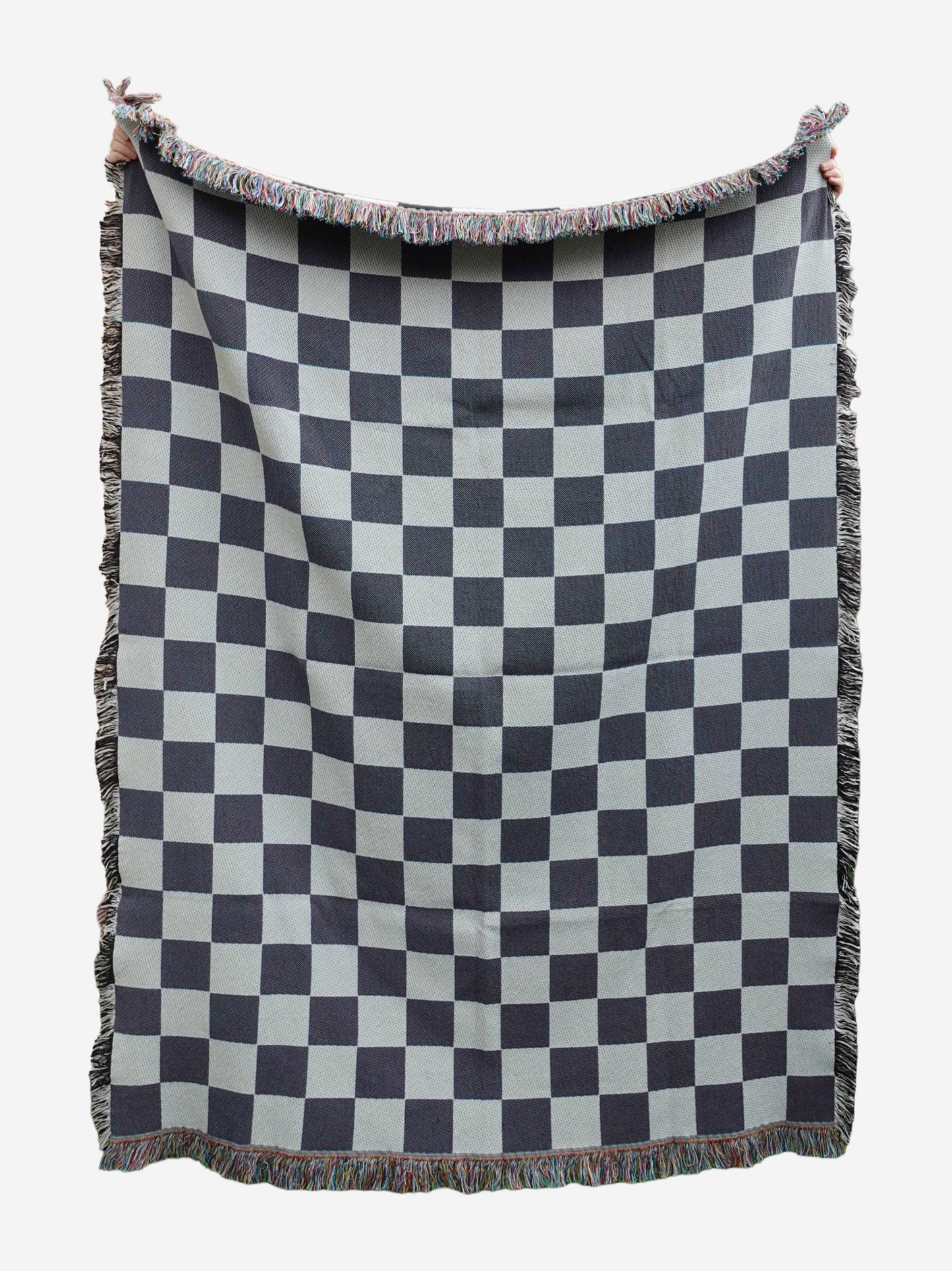 Brown Classic Check Woven Throw Blanket