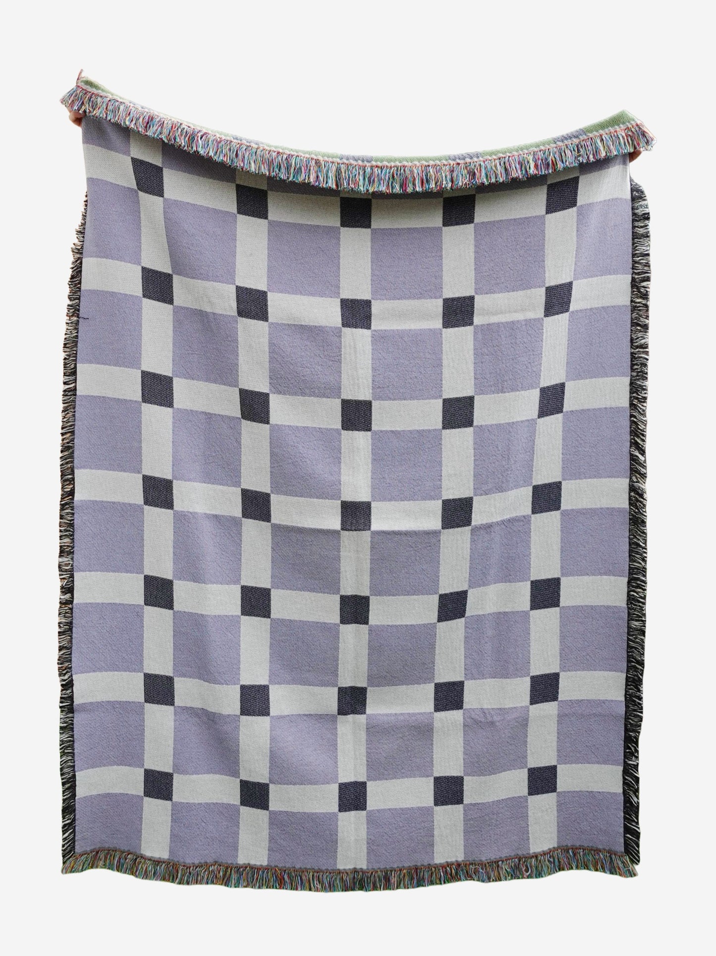 The Gingham Check Woven Throw Blanket
