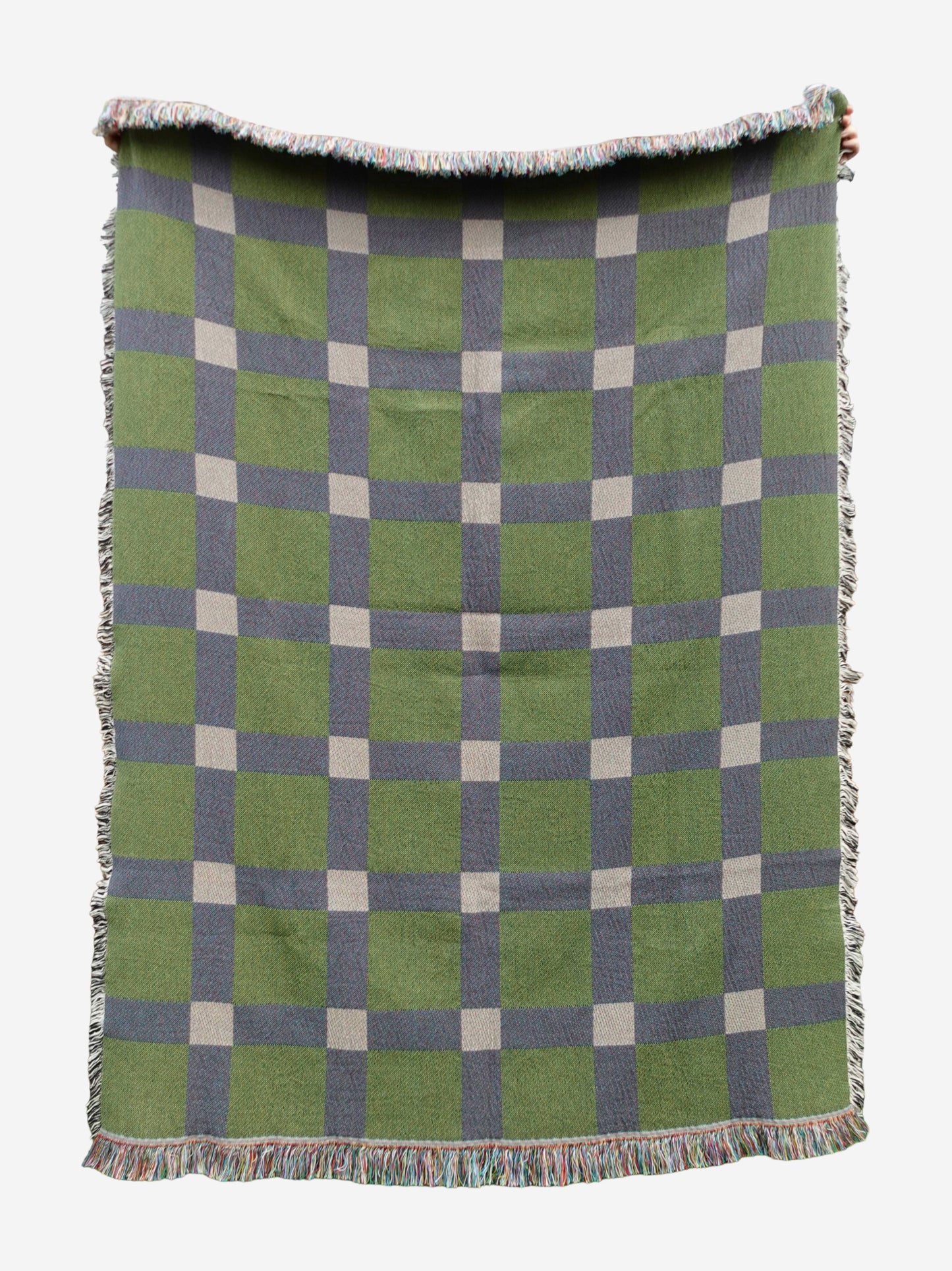 The Gingham Check Woven Throw Blanket