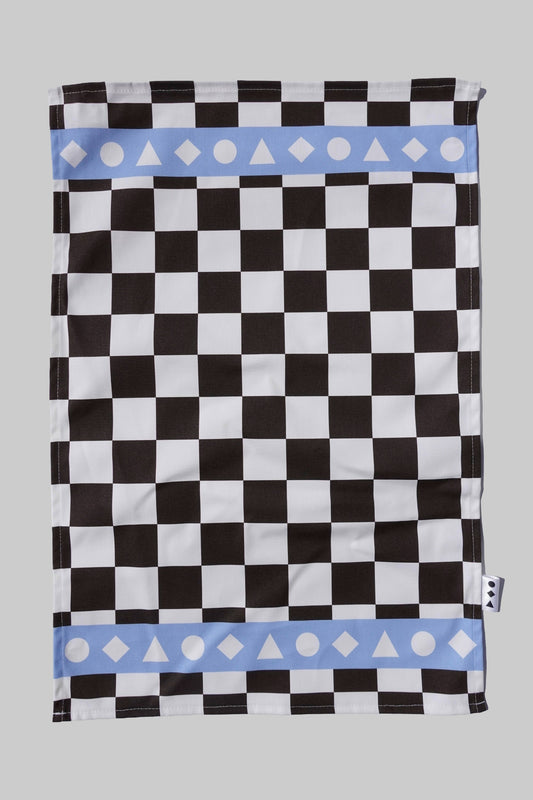 Brown Checkered Tea Towel
